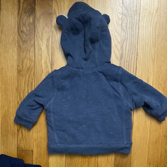 Baby Gap Sherpa Lined Hoodie Zip Up 6-12M - Picture 4 of 7